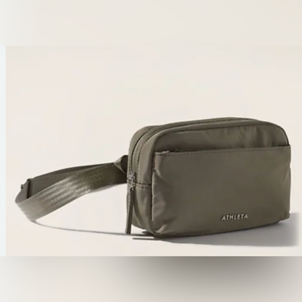Athleta All About Crossbody Belt Bag-NWT- Moss Green